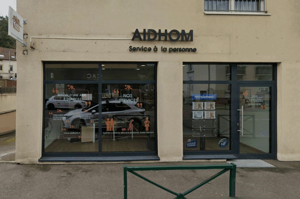 Photo de la facade de l'aghence Aidhom Saint avold 2 rue du général Mangin 57500